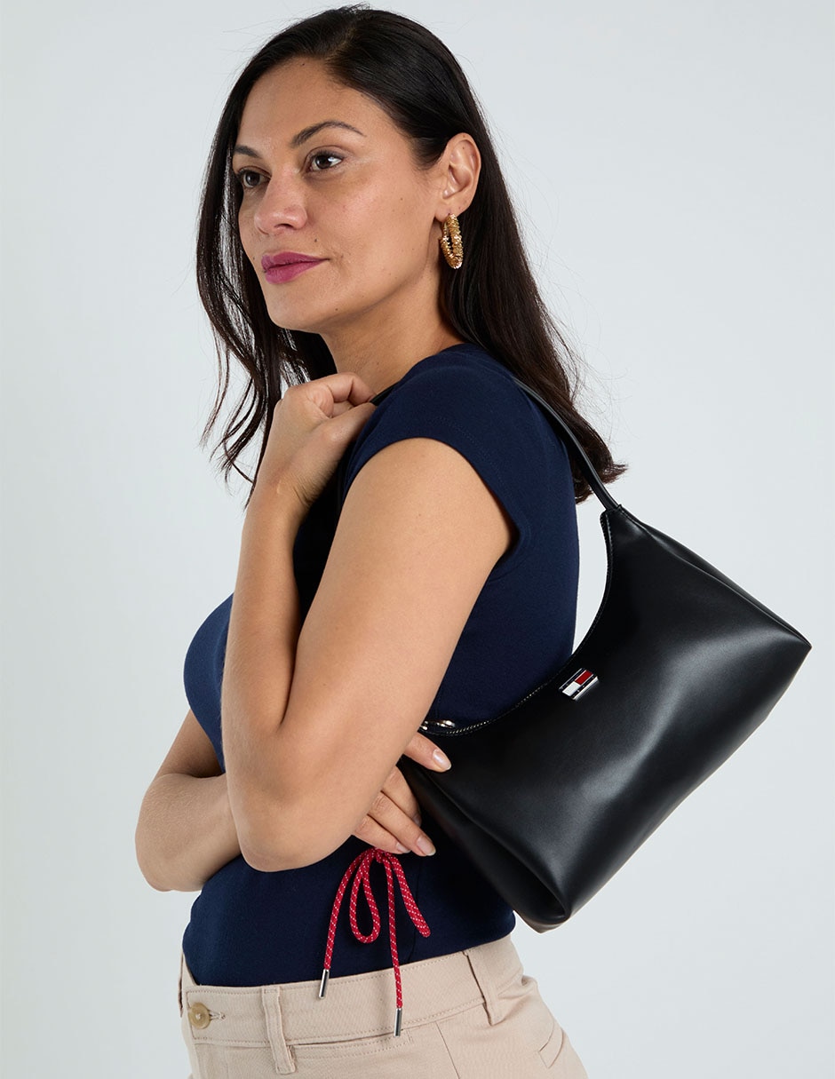 Bolsa shoulder tommy jeans city charm para mujer