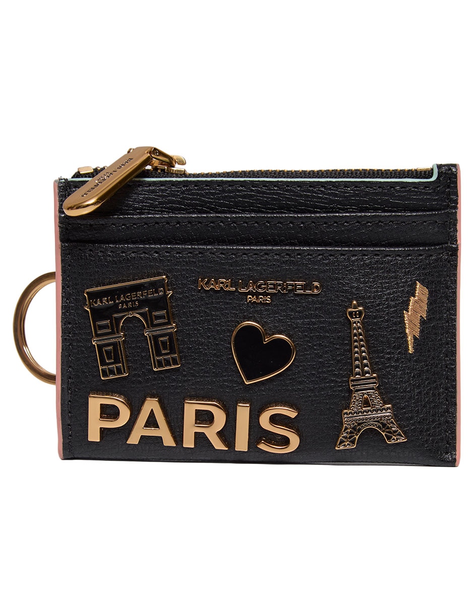 Bolsa wristlet cartera de piel para mujer 1