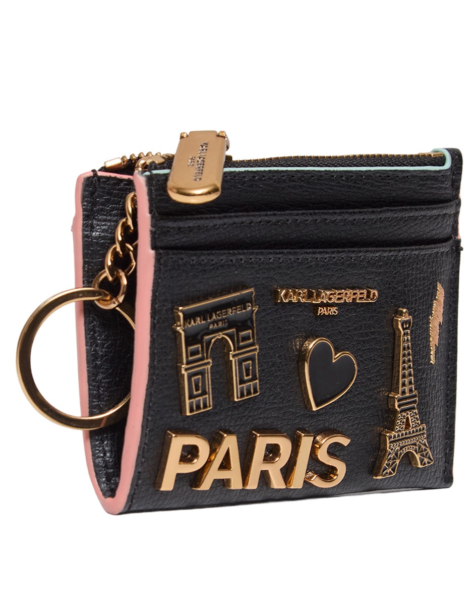Bolsa wristlet cartera de piel para mujer
