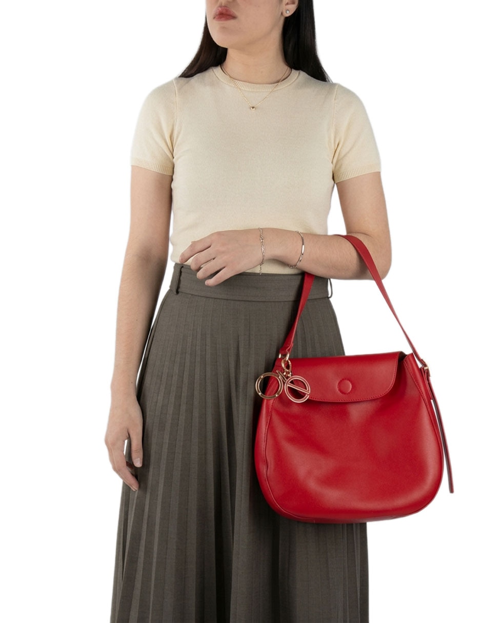 Bolsa shoulder Cloe Fexeri de piel vegana para mujer