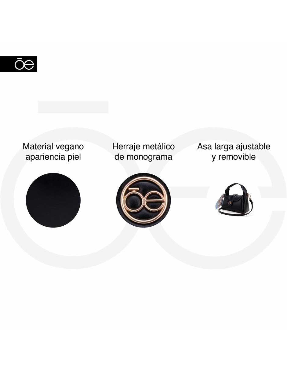 Bolsa shoulder Yelynia de piel vegana para mujer 3