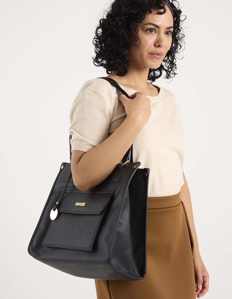 Bolsa satchel Huser Basics para mujer
