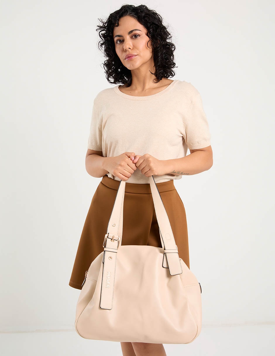 Bolsa bowler huser basics para mujer