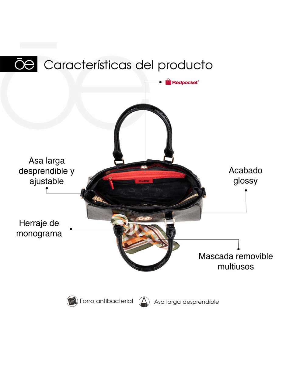 Bolsa satchel Drayni para mujer 6
