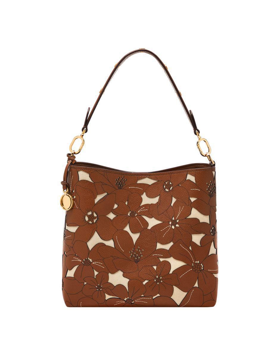 Bolsa bucket Jessie de piel para mujer