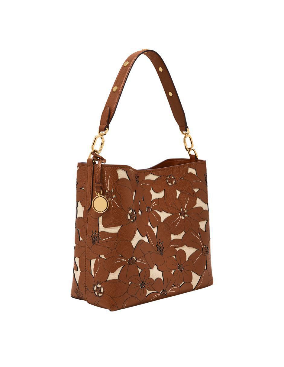 Bolsa bucket Jessie de piel para mujer 5