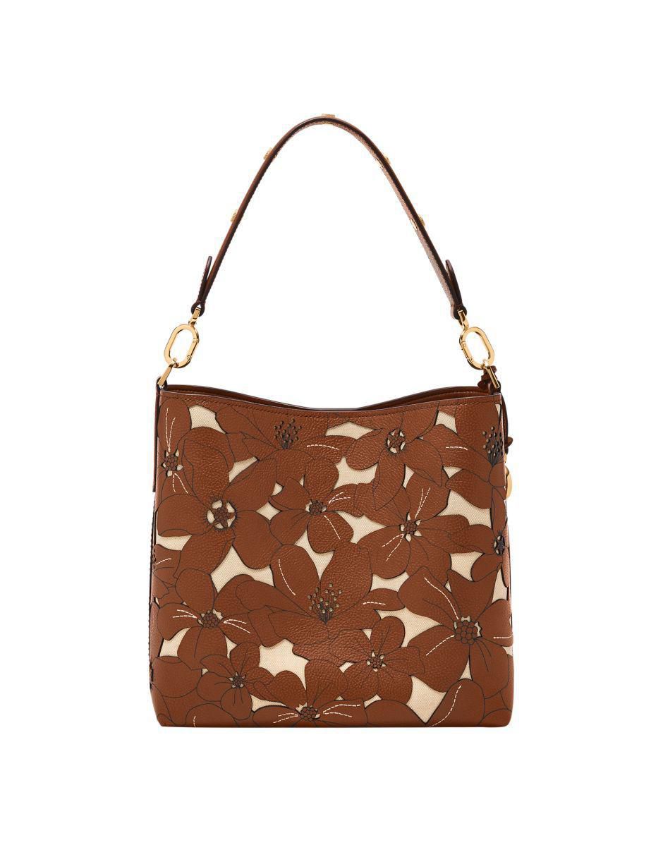 Bolsa bucket Jessie de piel para mujer