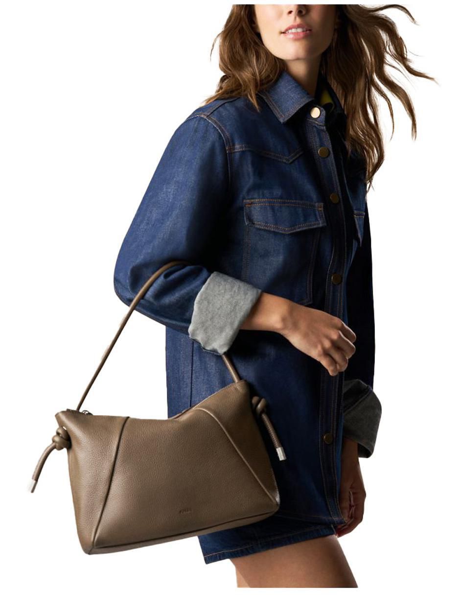 Bolsa shoulder Willa de piel para mujer