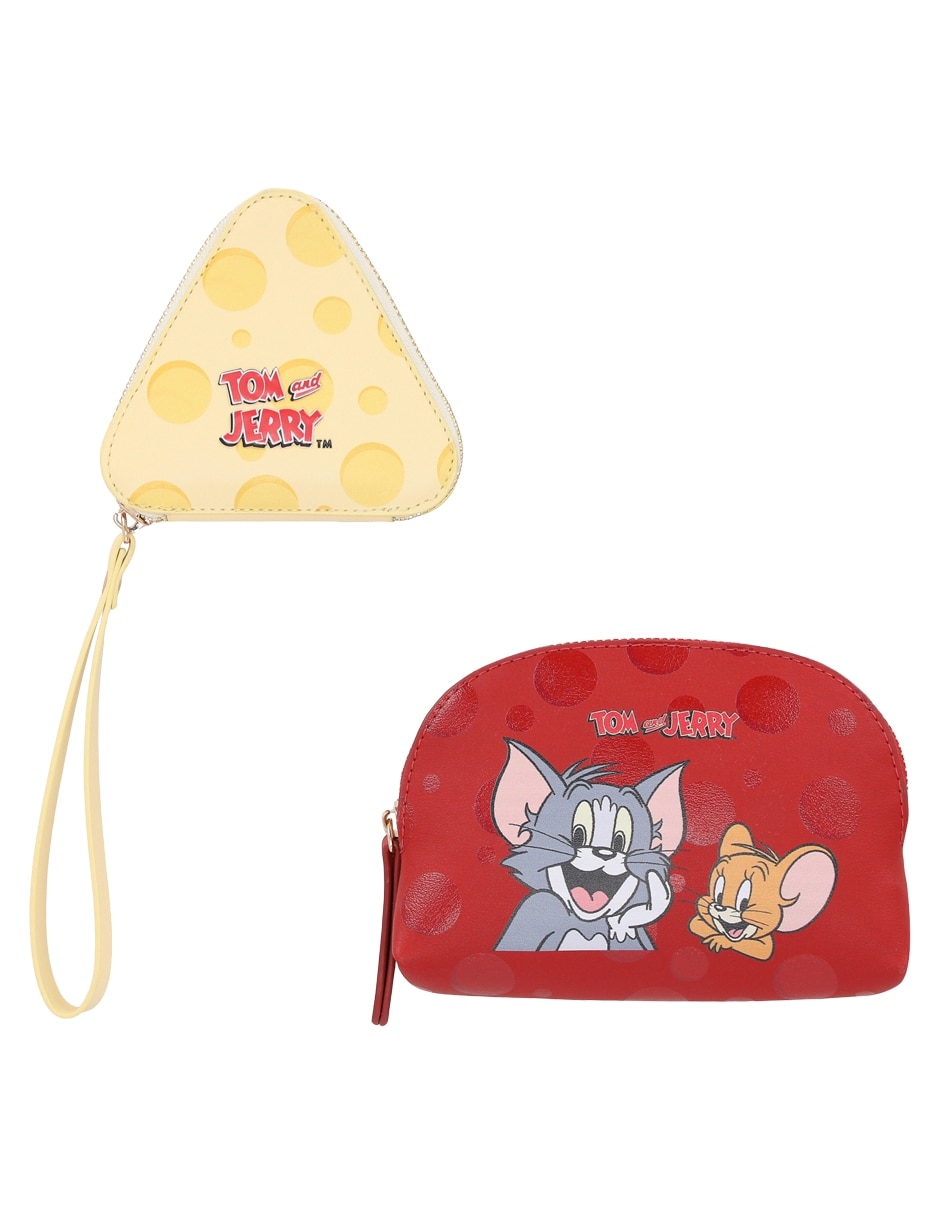 Set cosmetiquera para maquillaje dambi tom y jerry 2 piezas para mujer 5