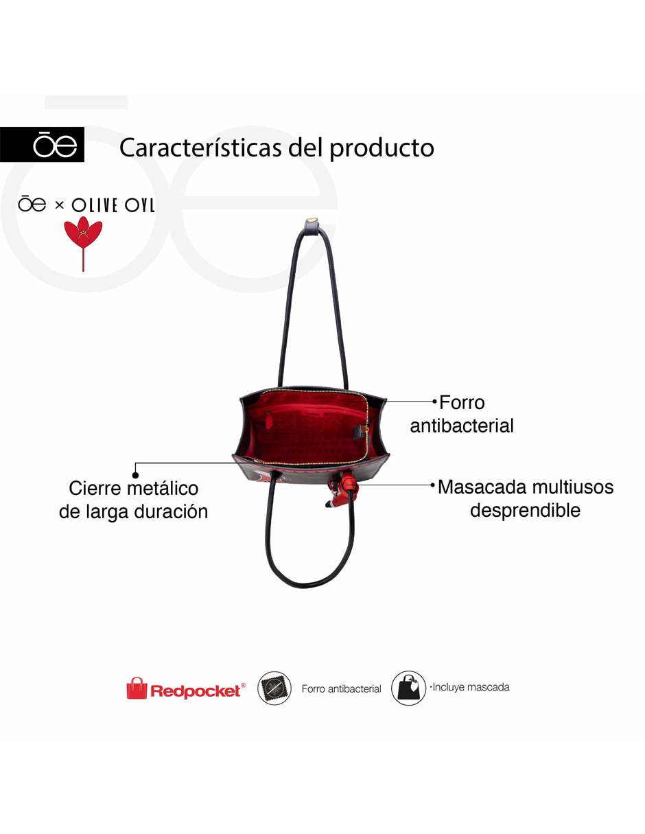 Bolsa satchel Olive para mujer 8