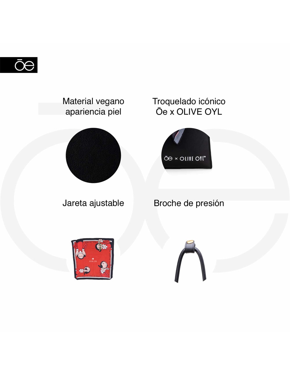 Bolsa satchel Olive para mujer 10