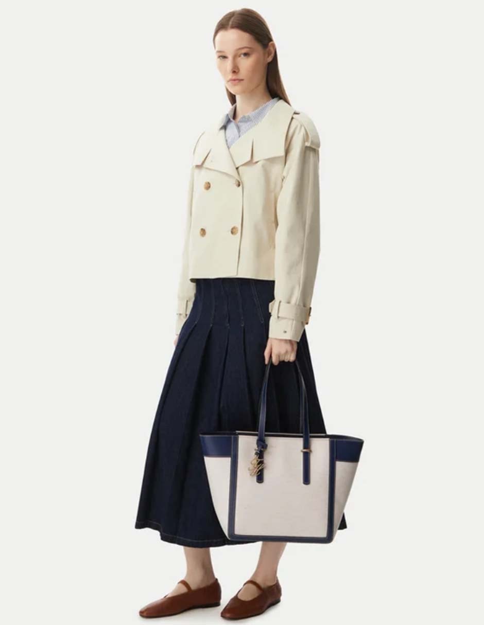 "set/bolsa" tote th script leather no aplica "de" algodón "para" (si aplica) mujer 4