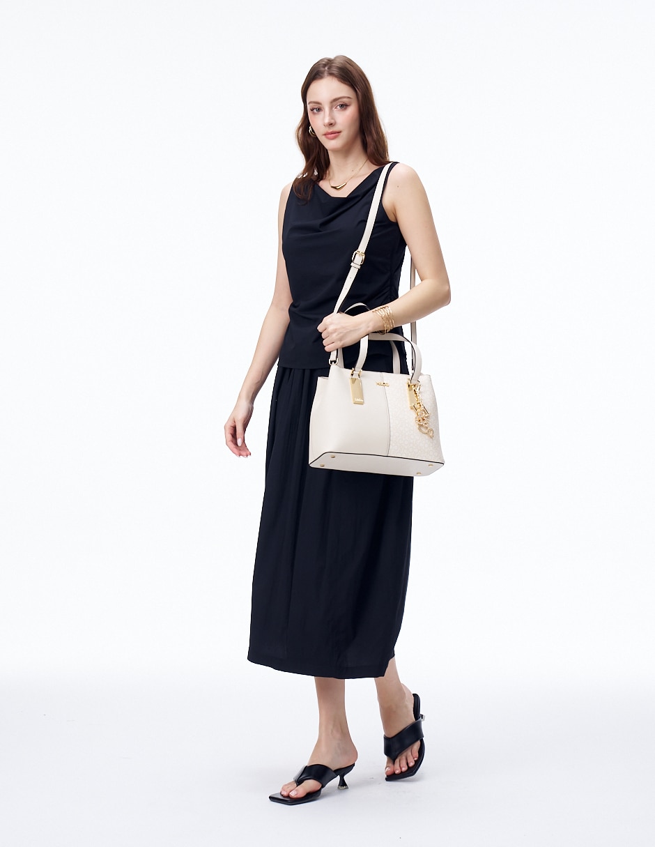 Bolsa satchel H&Co Agnes para mujer