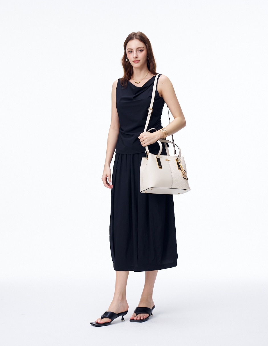 Bolsa satchel H&Co Agnes para mujer