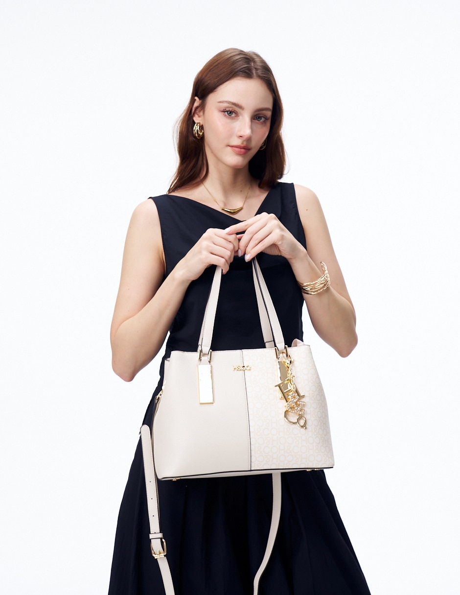 Bolsa satchel H&Co Agnes para mujer