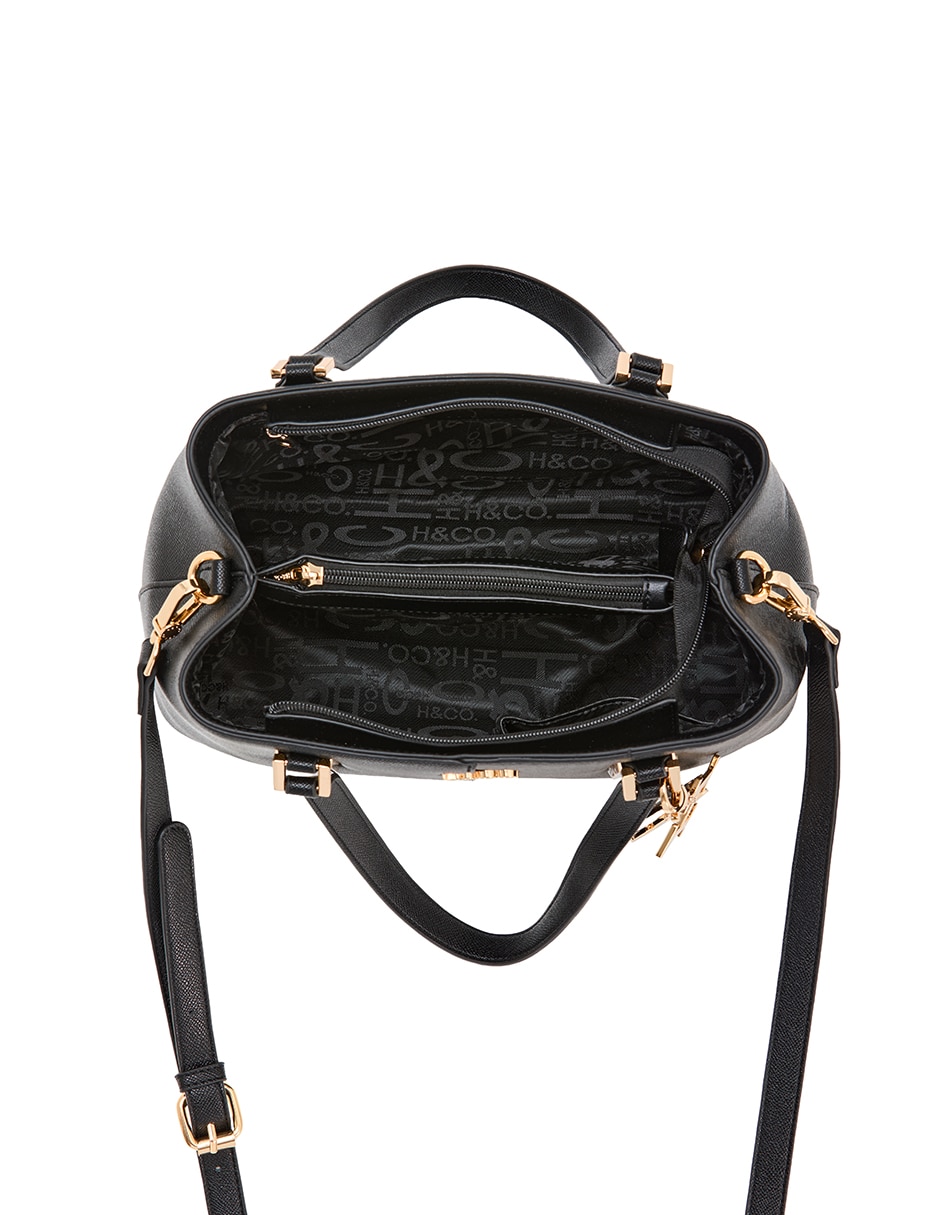 Bolsa satchel H&Co Agnes para mujer 4