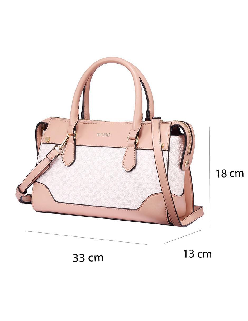 Bolsa satchel Monogram Blush para mujer 11
