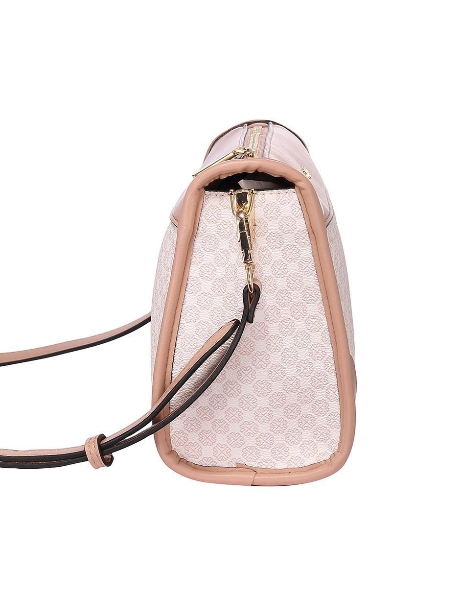 Bolsa crossbody Enso Monogram Blush para mujer