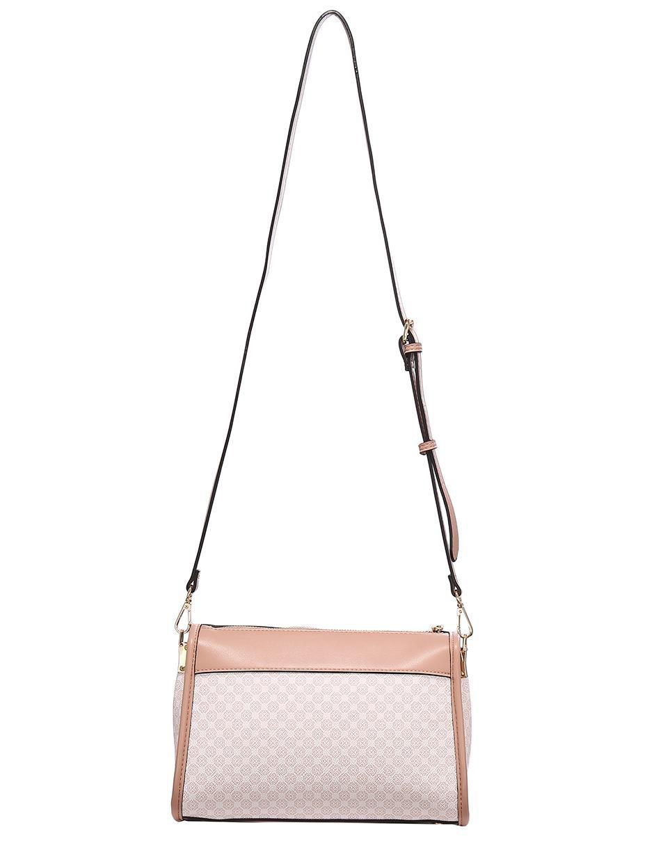 Bolsa crossbody Enso Monogram Blush para mujer