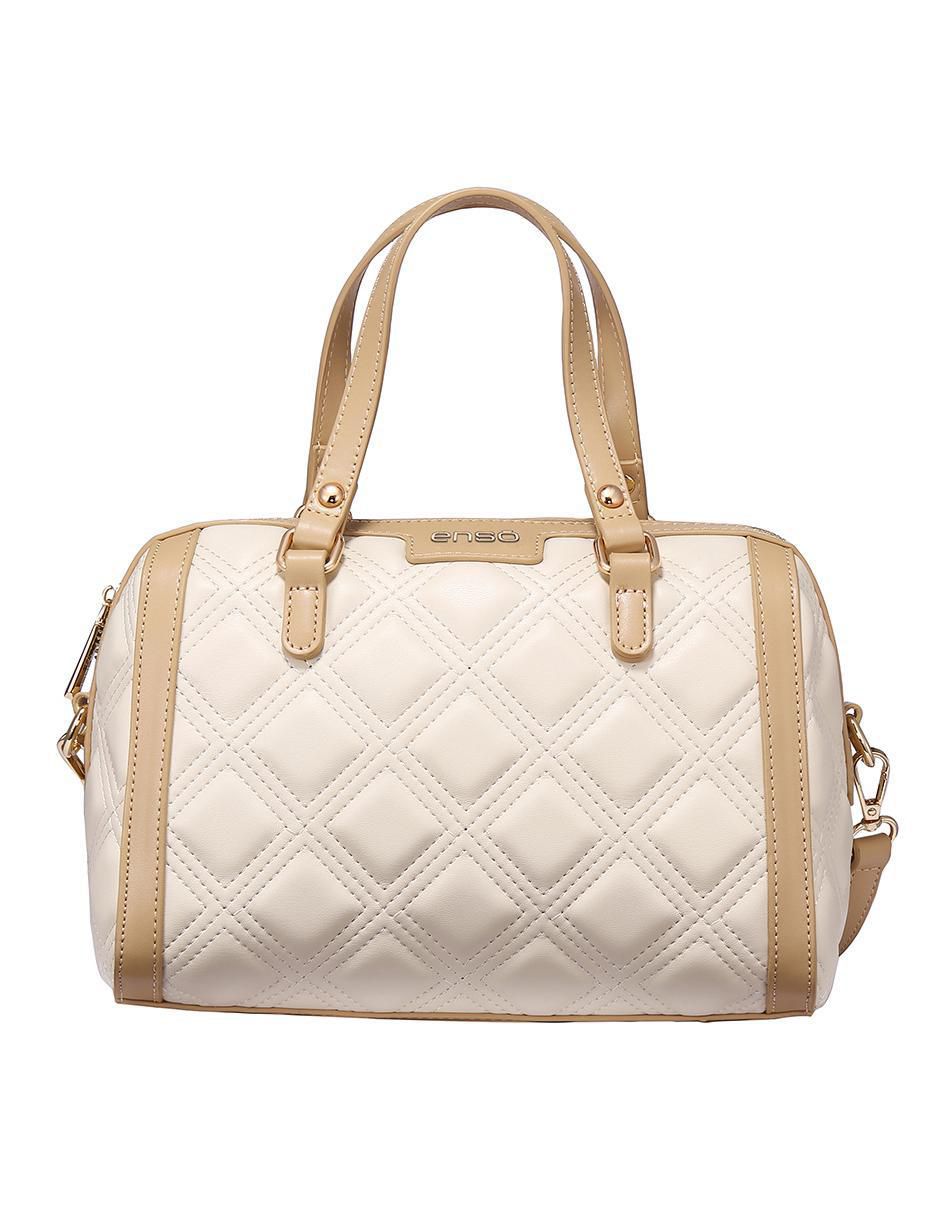 Bolsa bowler Enso Quilted Chic para mujer