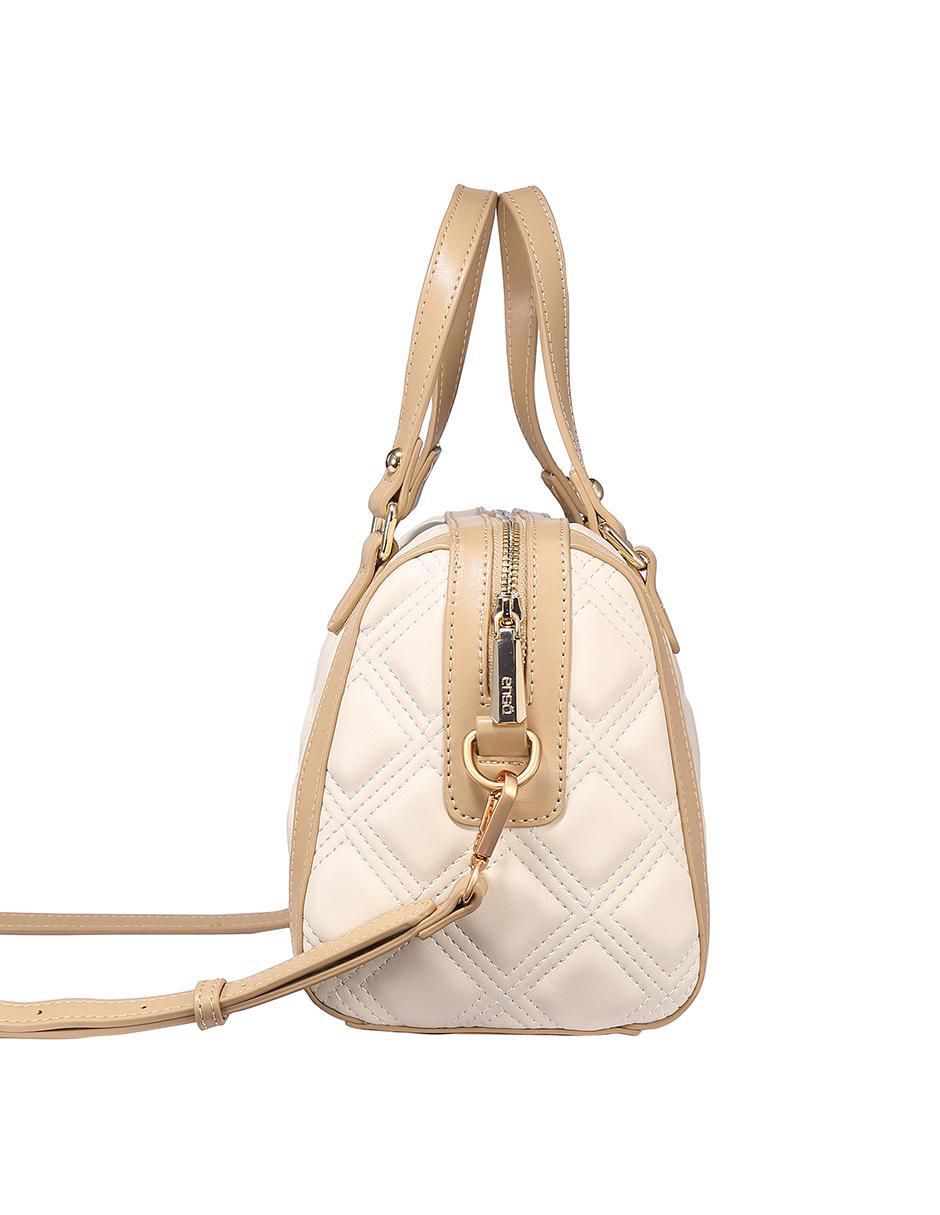Bolsa bowler Enso Quilted Chic para mujer