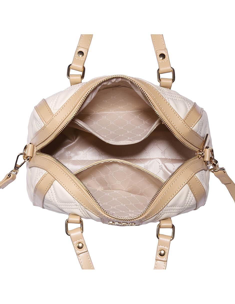Bolsa bowler Enso Quilted Chic para mujer