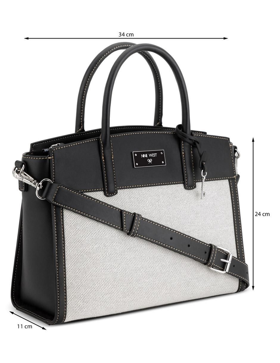 Bolsa satchel Nine West ledger para mujer