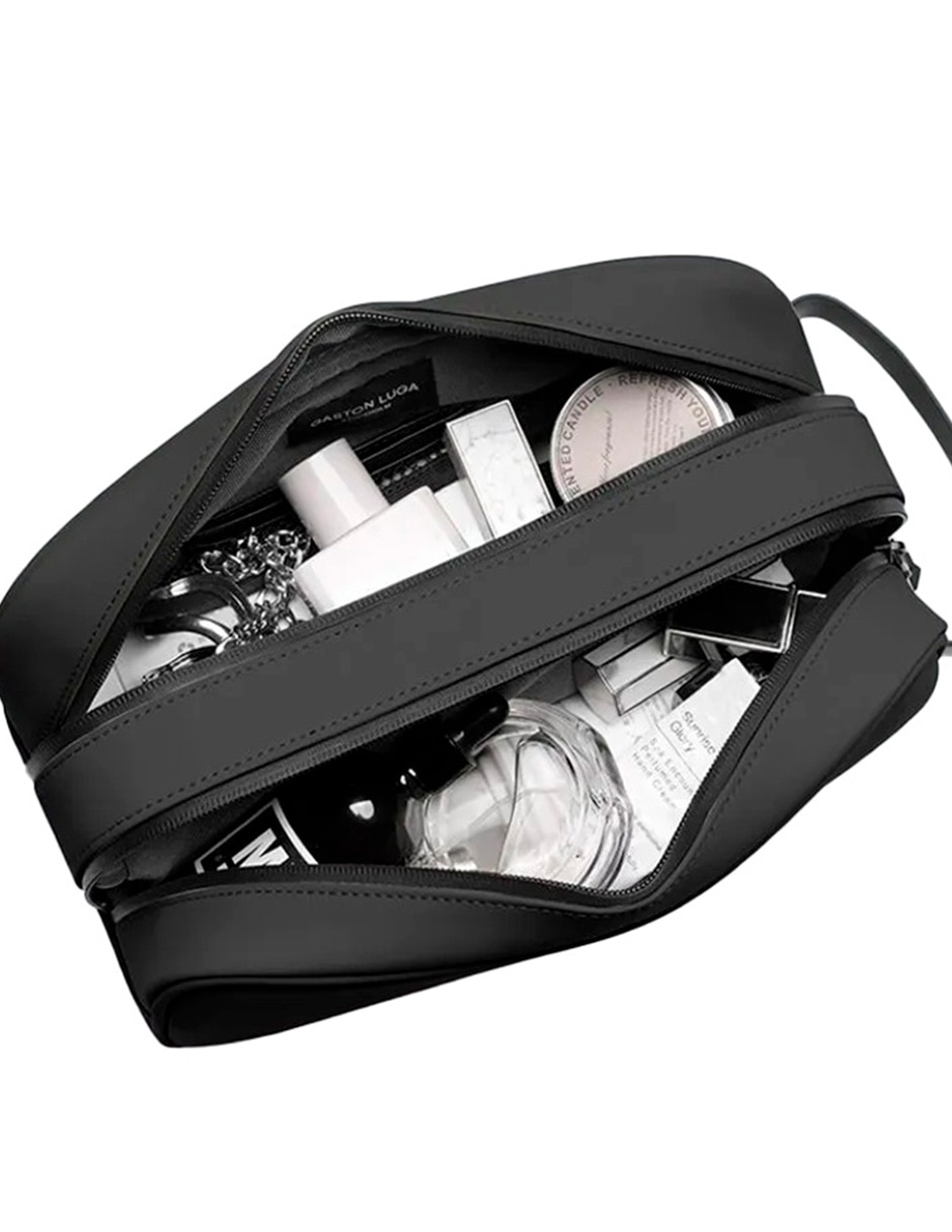 Cosmetiquera de viaje spl_sh toiletry double zipped bag black unisex 3