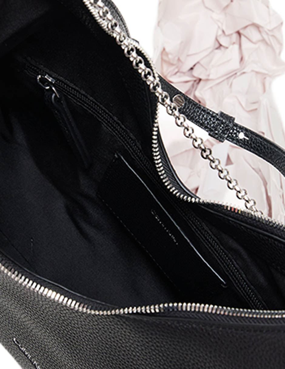 Bolsa hobo ck hardware emblem pebble para mujer