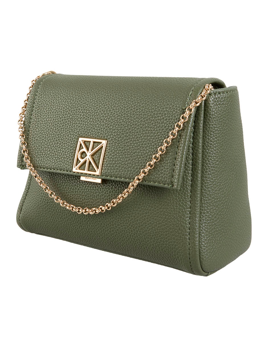 Bolsa crossbody Ck Hardware Emblem Pebble para mujer