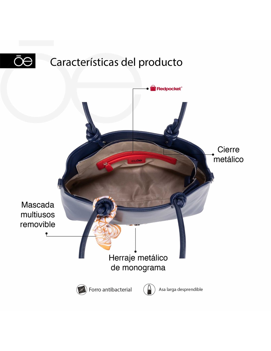 Bolsa tote cloe yleoni para mujer