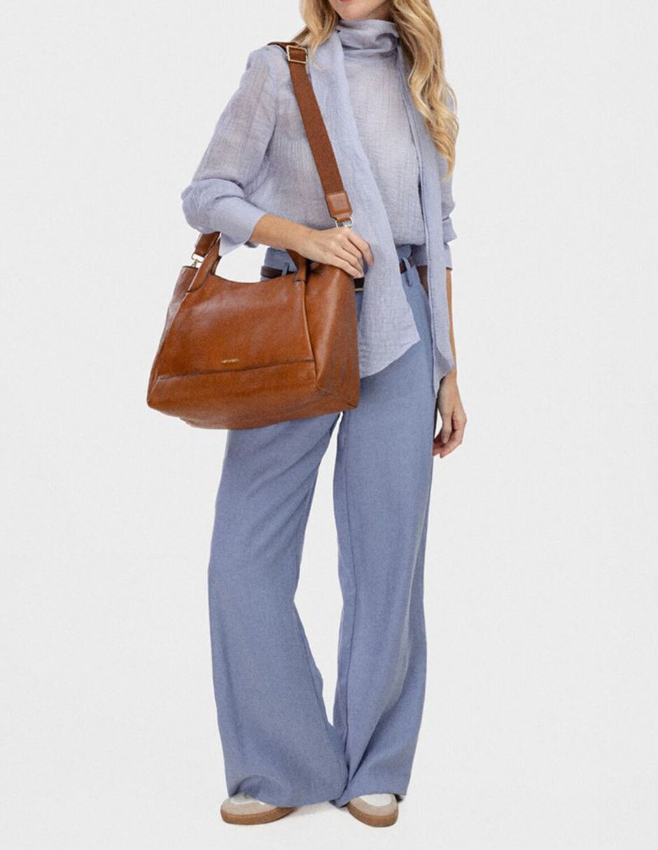 Bolsa hobo de piel para mujer 5