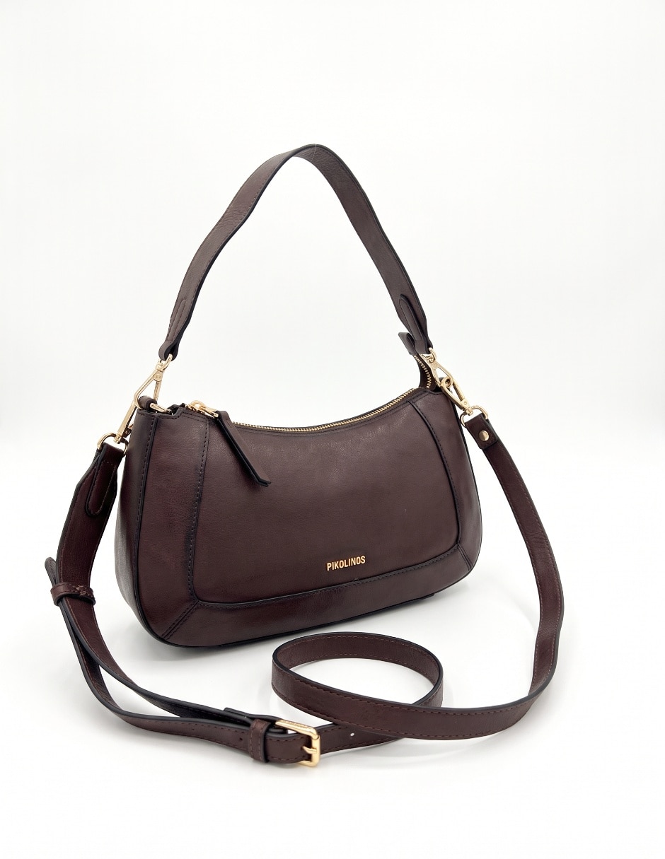 Bolsa satchel de piel para mujer 1