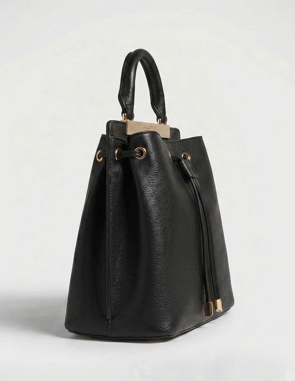 Bolsa bucket de piel para mujer 3