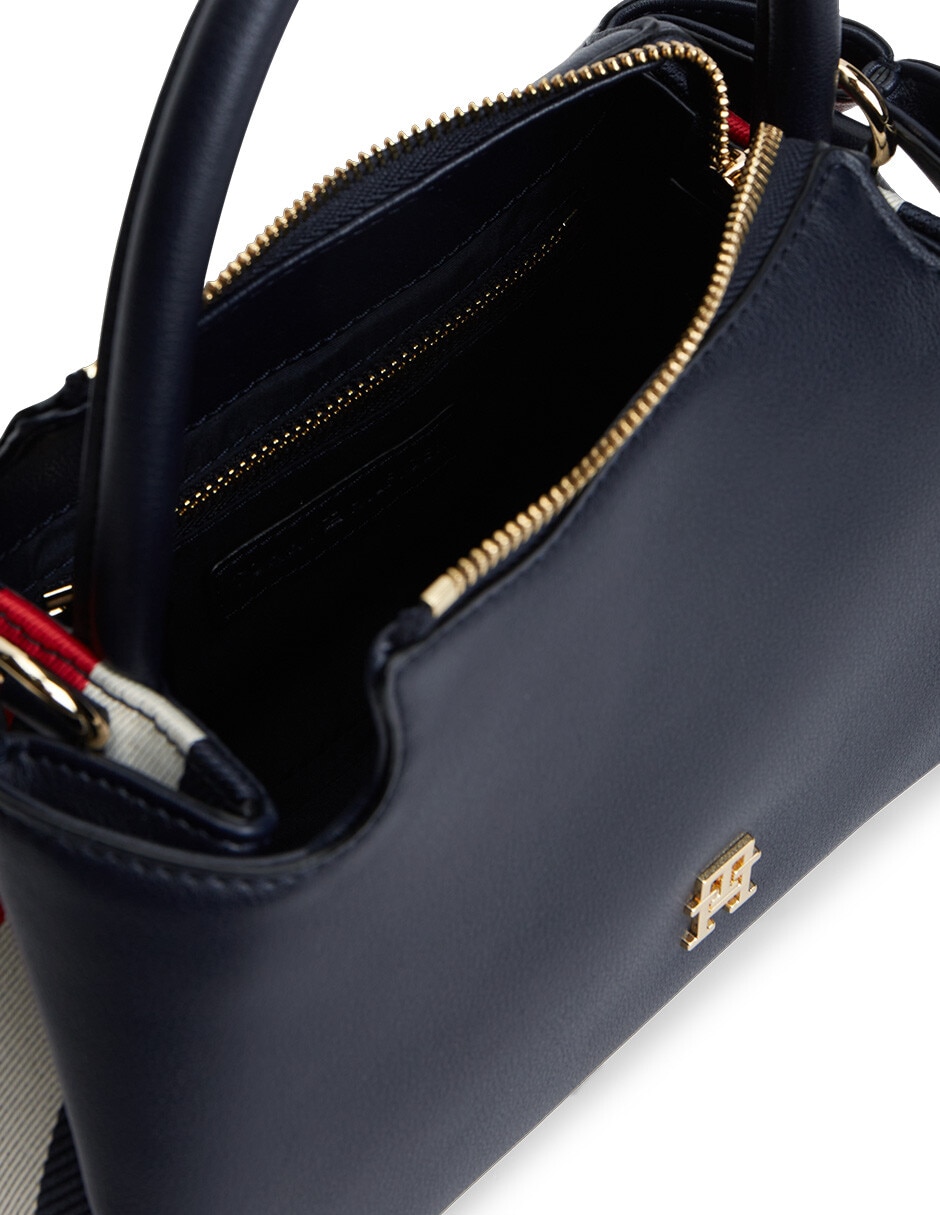 Bolsa shoulder logotape mini satchel mujer 5