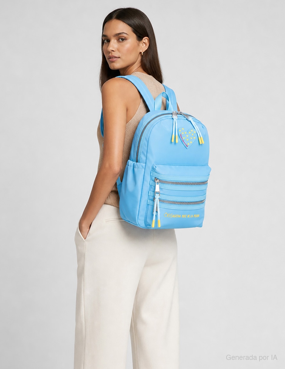 Mochila con porta laptop BTS Con Agatha 2026 para mujer 14