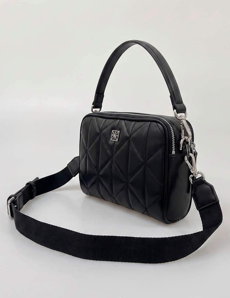 Bolsa crossbody quilted emblem para mujer 1