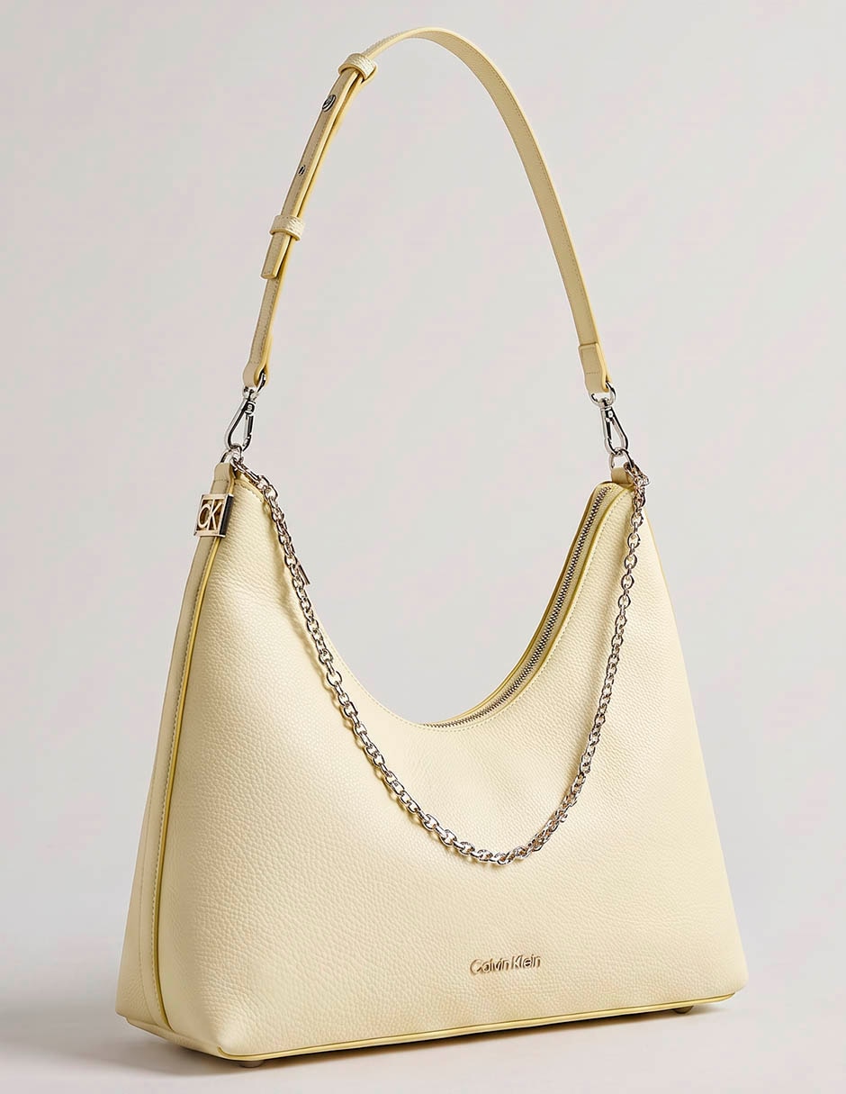 Bolsa shoulder hardware emblem pebble para mujer 1