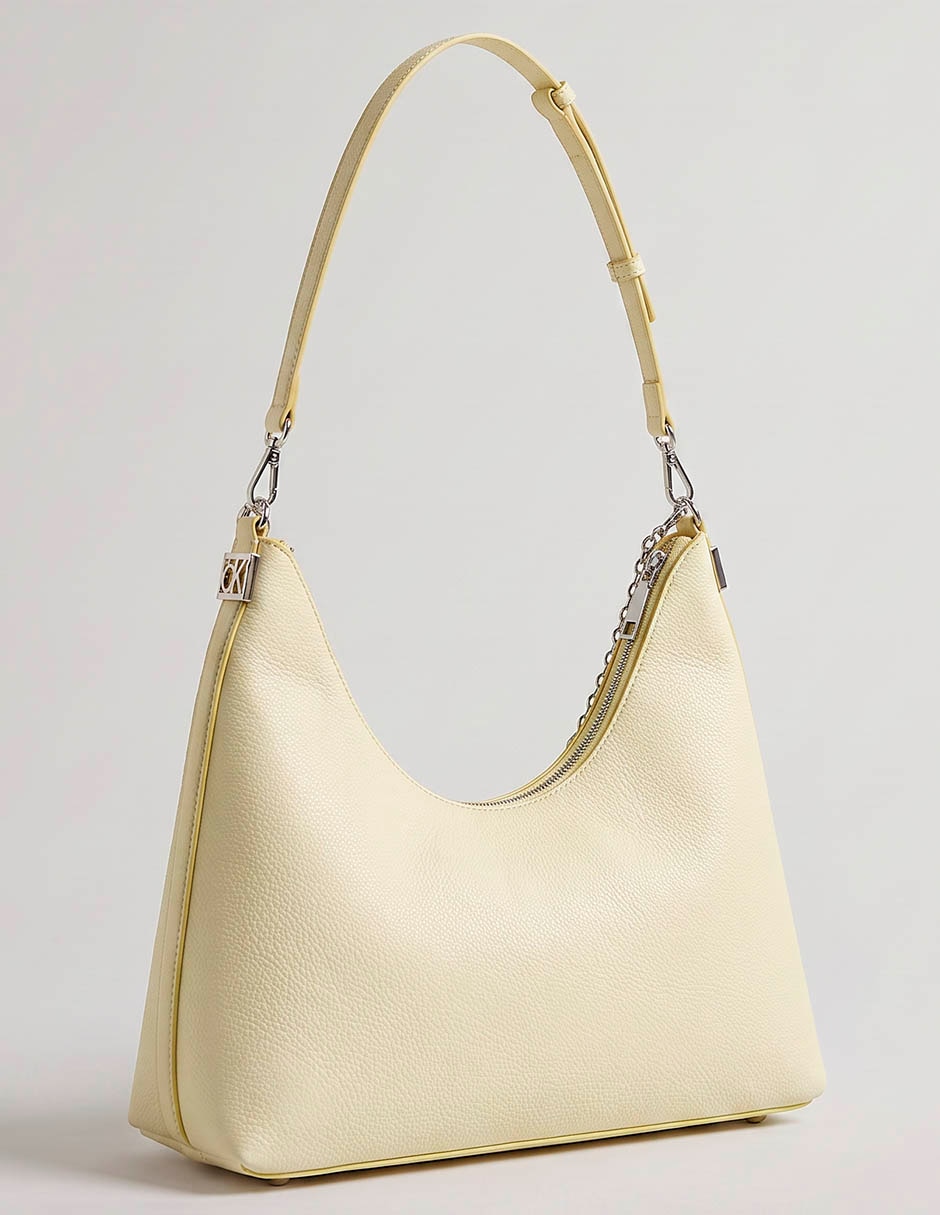 Bolsa shoulder hardware emblem pebble para mujer 2