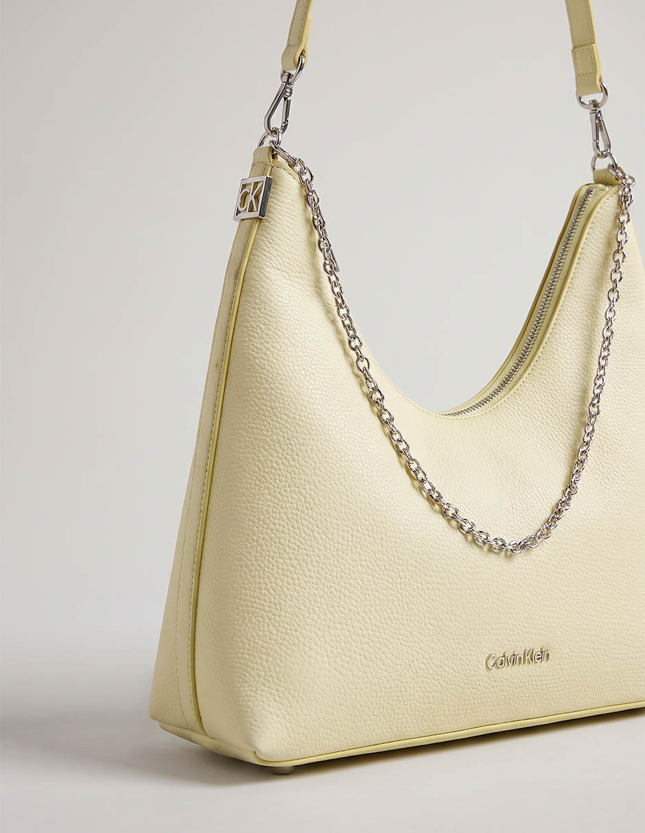 Bolsa shoulder hardware emblem pebble para mujer 4