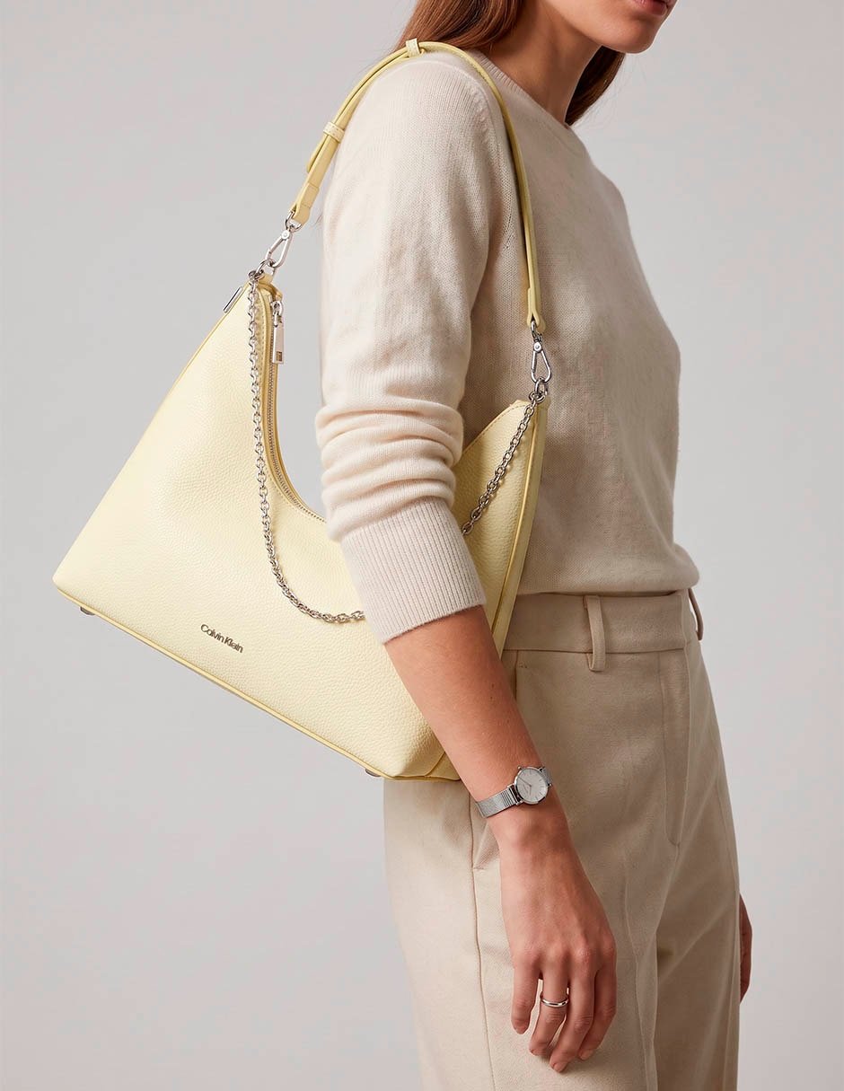 Bolsa shoulder hardware emblem pebble para mujer Bolsa shoulder hardware emblem pebble para mujer