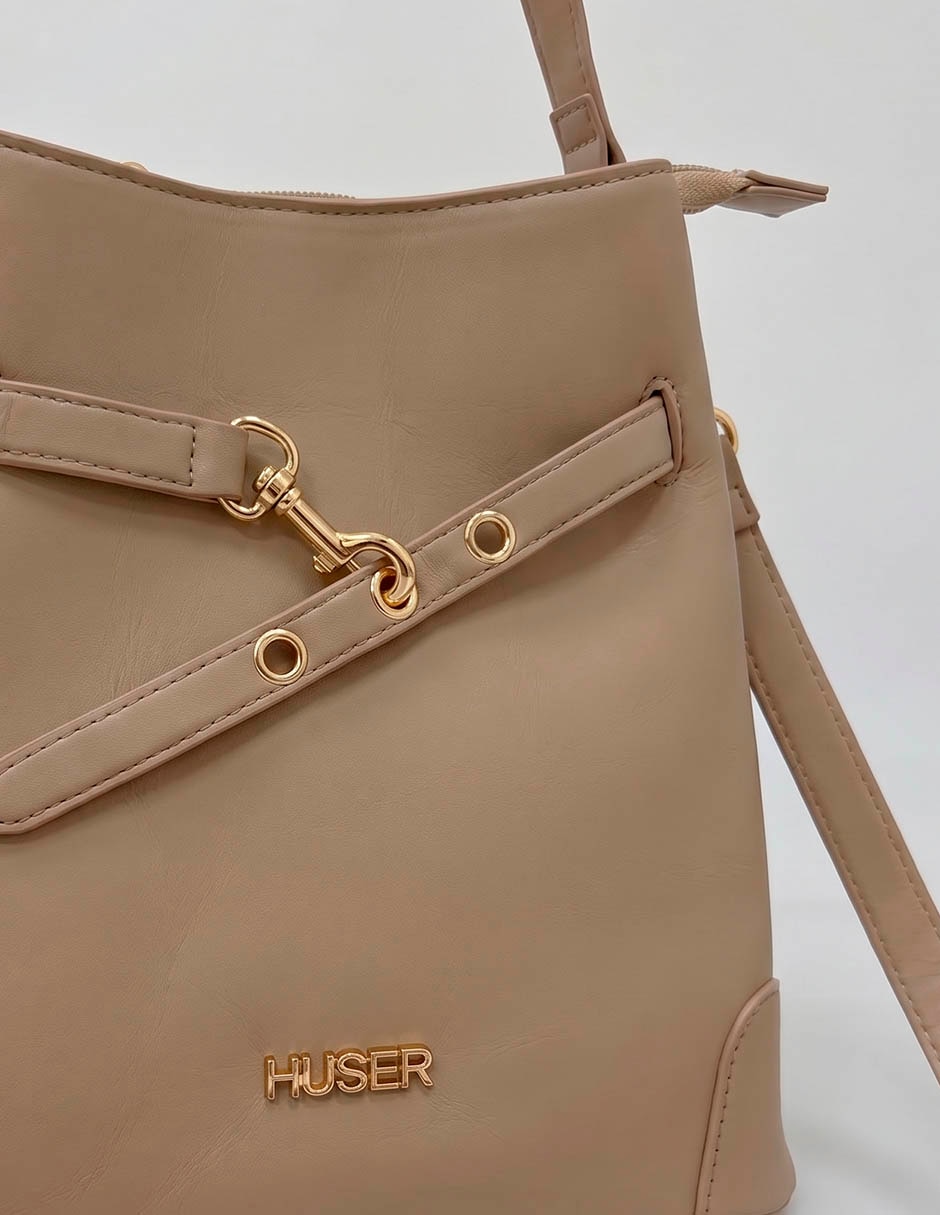 SATCHEL HUSER BASICS, BEIGE