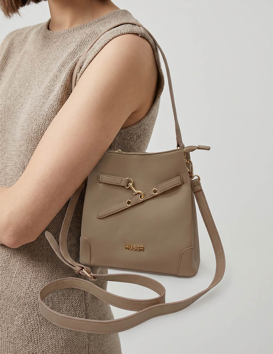 SATCHEL HUSER BASICS, BEIGE