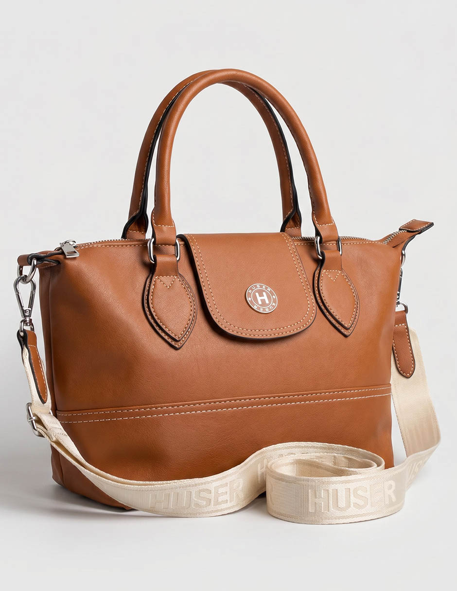 Bolsa satchel huser basics para mujer