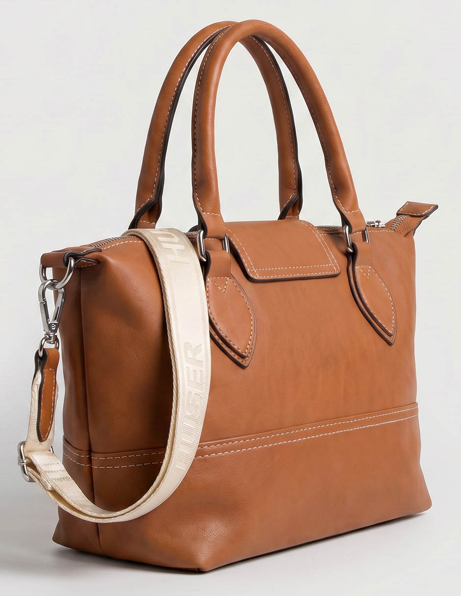 Bolsa satchel huser basics para mujer