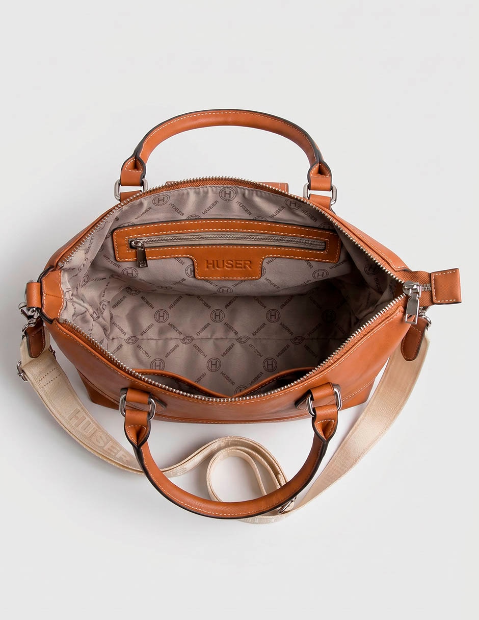 Bolsa satchel huser basics para mujer