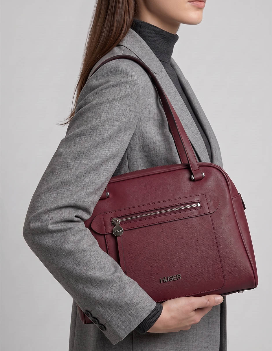 Bolsa bowler huser basics para mujer