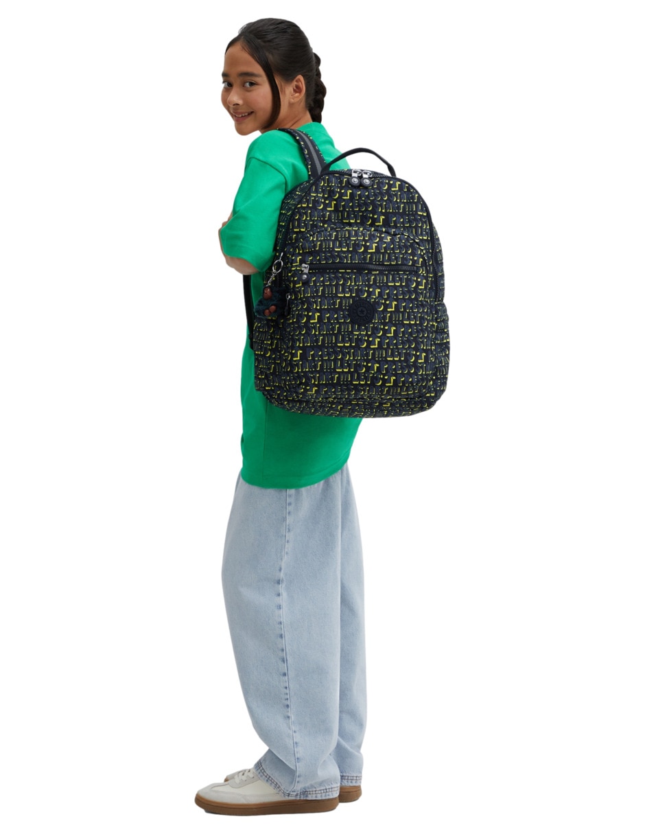 Mochila escolar Kipling impermeable para mujer