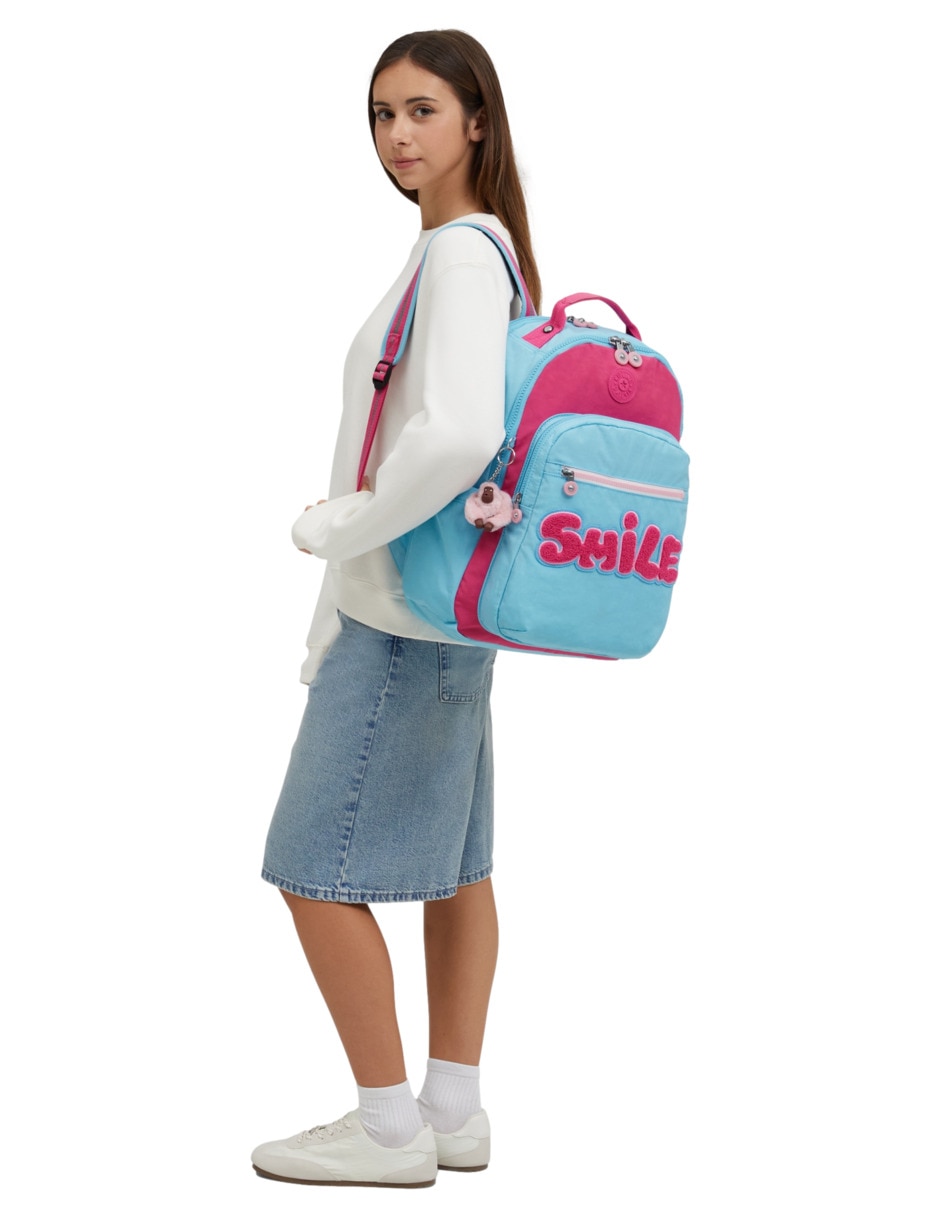 Mochila escolar Kipling impermeable para mujer