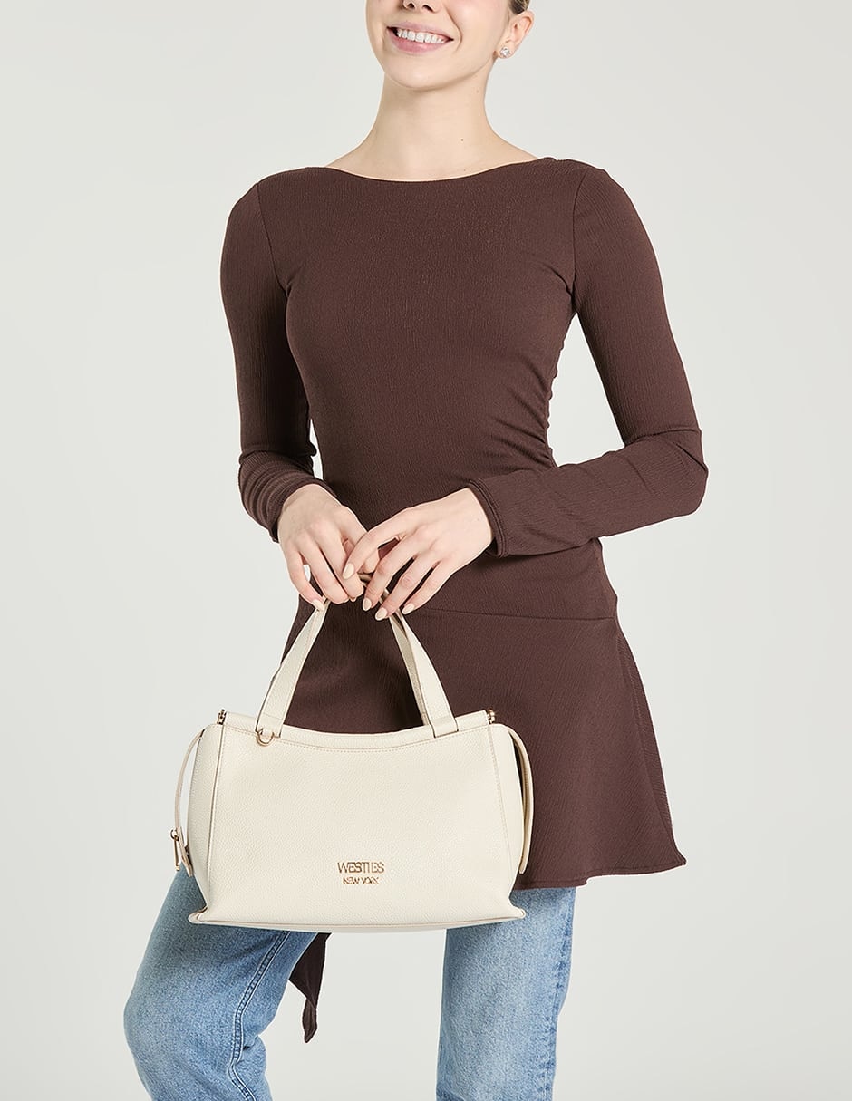 Bolsa satchel Zantenzo para mujer 6